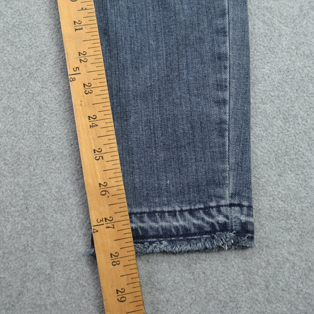 Paige‎ Jeans Womens 27 Blue Margot Ankle High Rise Skinny Ellington Raw Hem - Picture 11 of 14